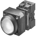 Кнопка 1НО+INT LED 24В AC/DC круглая подсв. Siemens 3SB32450AA710CC0